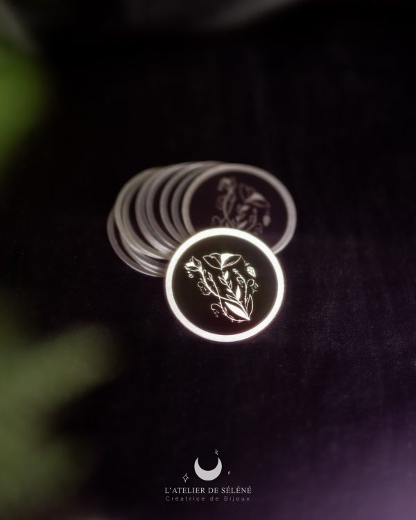 Sticker métallisé "Magic flowers"