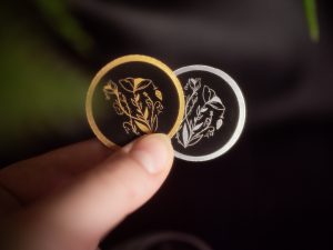 Sticker métallisé "Magic flowers"