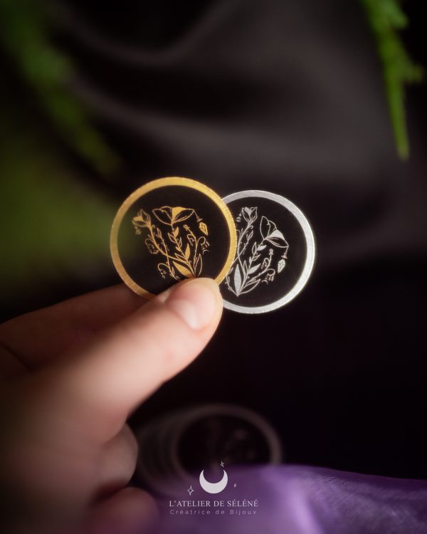 Sticker métallisé "Magic flowers"