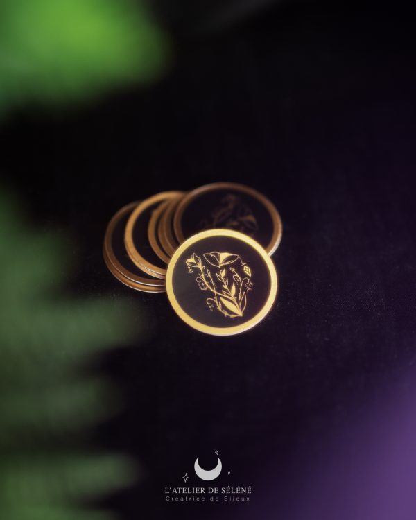 Sticker métallisé "Magic flowers"