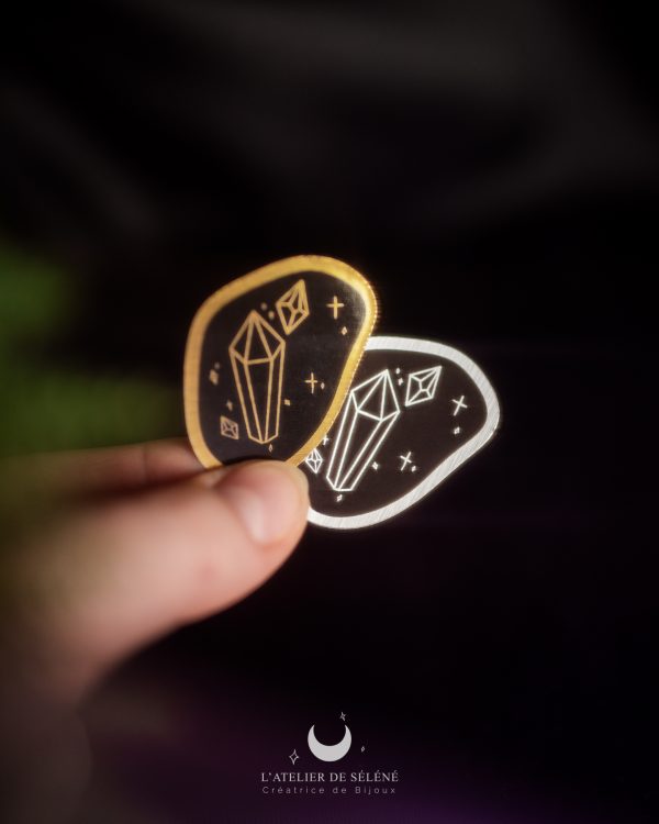 Sticker métallisé "Cristaux magiques"