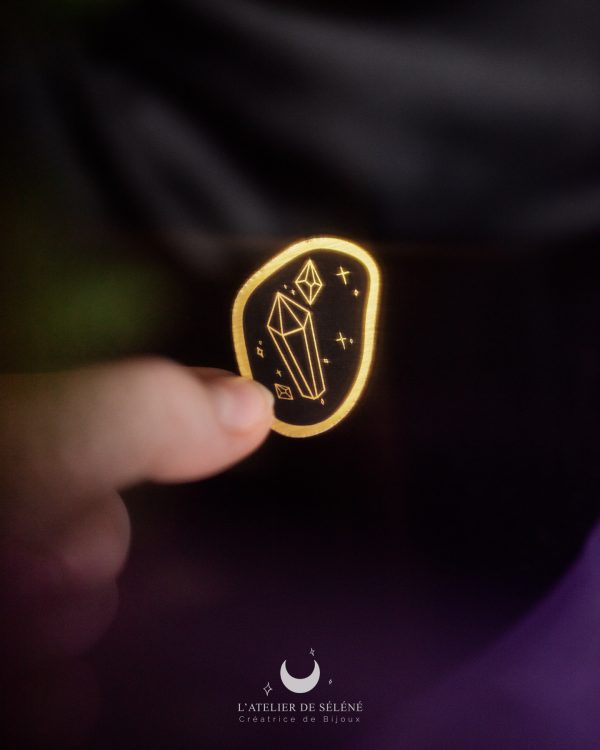 Sticker métallisé "Cristaux magiques"