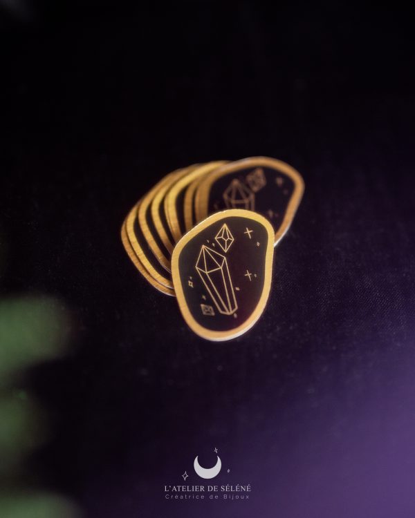 Sticker métallisé "Cristaux magiques"