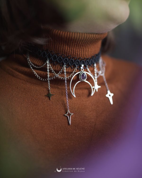 ras de cou lune (a personnaliser)