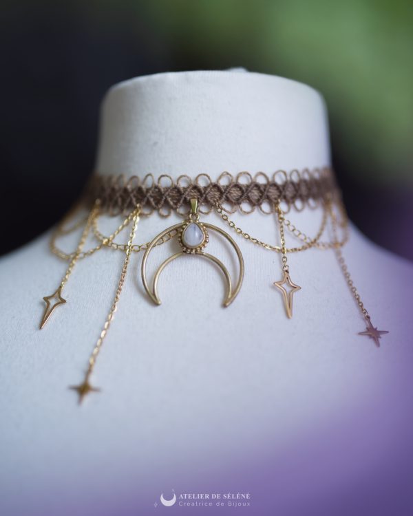 ras de cou lune (a personnaliser)