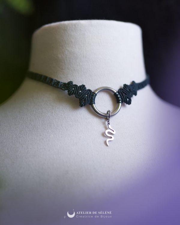 ♦ eon choker pendentif amovible doré ou argenté