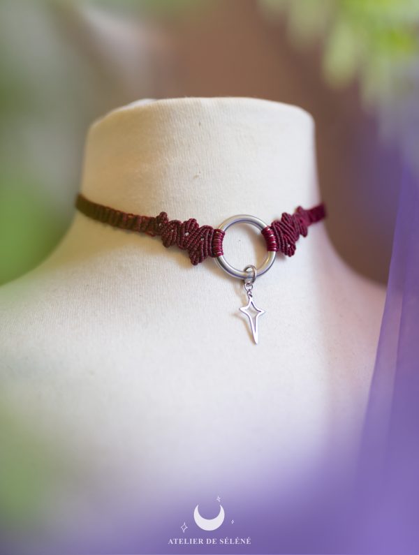 ♦ eon choker pendentif amovible doré ou argenté