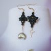 ♣ boucles d'oreilles elfiques asymétriques