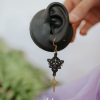 ♣ boucles d'oreilles elfiques asymétriques