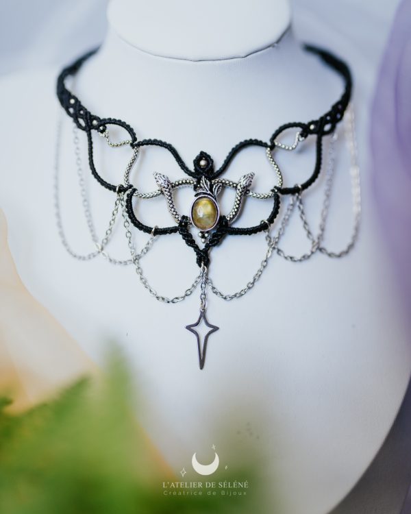 ♦ médusa collier serpent personnalisable doré ou argenté