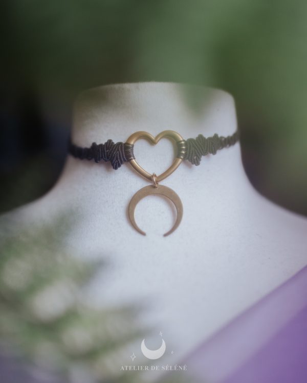 ♦ eon choker pendentif amovible doré ou argenté