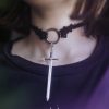 ♦ eon choker pendentif amovible doré ou argenté