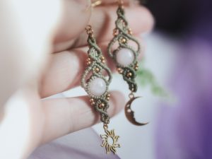 ♦ gaïa boucles d'oreilles dorées ou argentées