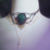 Collier avec une malachite