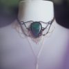 Collier avec une malachite
