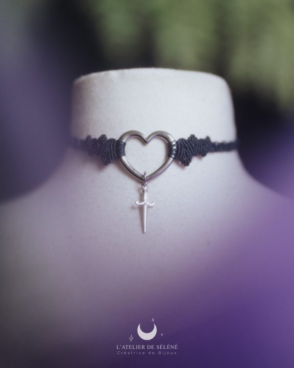 ♦ eon choker pendentif amovible doré ou argenté