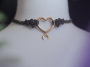 ♦ eon choker pendentif amovible doré ou argenté