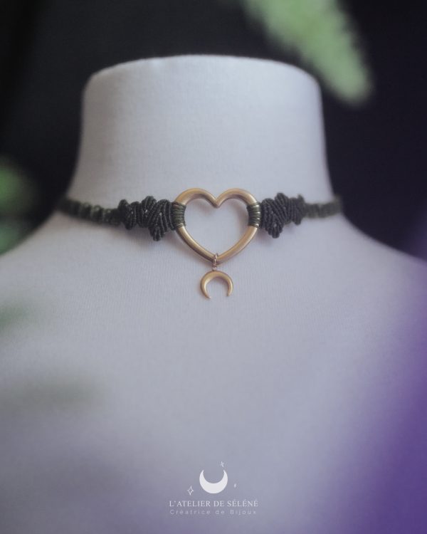 ♦ eon choker pendentif amovible doré ou argenté