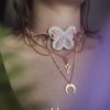 winx club collier ailes de fées rose et blanc brodé et tissé