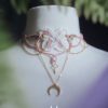 winx club collier ailes de fées rose et blanc brodé et tissé