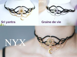 ras de cou fin et elegant avec des chaines et personnalisable