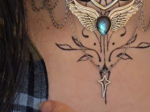 choker marron & sa cornaline (copie)