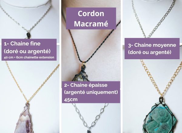 pendentifs tissage étoile doré ou argenté