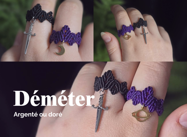 demeter bague elfique personnalisable