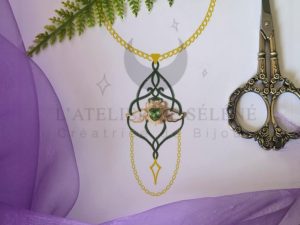 flash bijou n°6 labradorite facetté et perles de verre