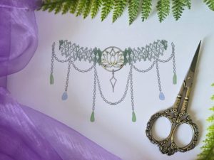 ♦ Flash bijou n°9 "Lotus chocker"