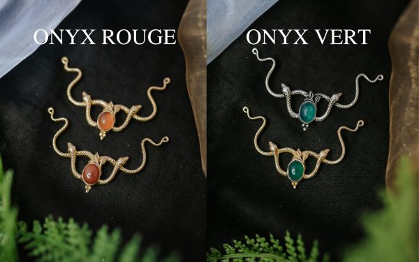 ♦ médusa collier serpent personnalisable doré ou argenté