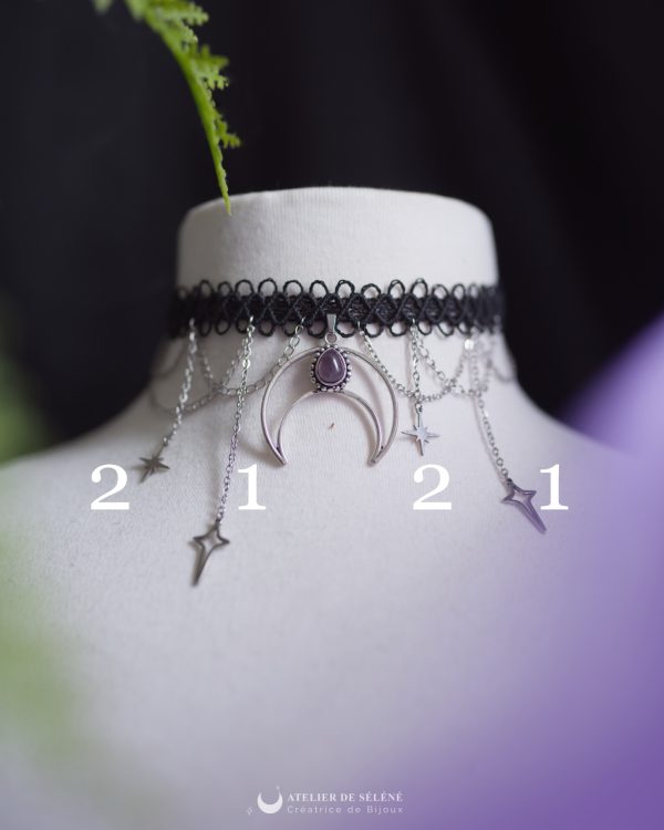 ras de cou lune (a personnaliser)