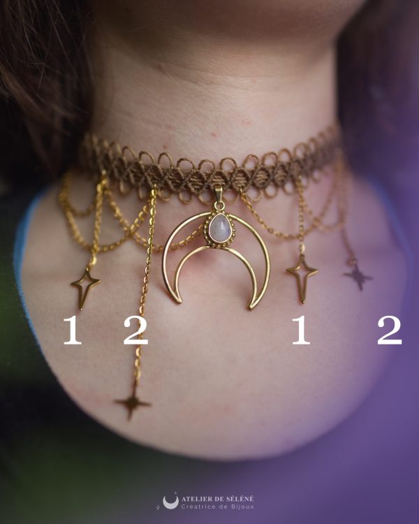 ras de cou lune (a personnaliser)