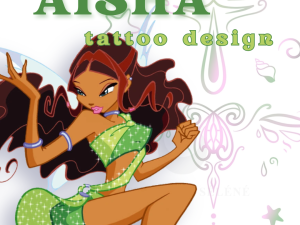 AISHA / LAYLA - Winx tattoo design (épée)