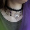 collier ras de cou noir witchy atelier de séléné